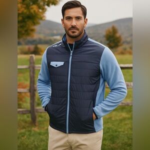 RLX Ralph Lauren Men’s New England Prep Primaloft Fleece Full Zip Jacket XXL